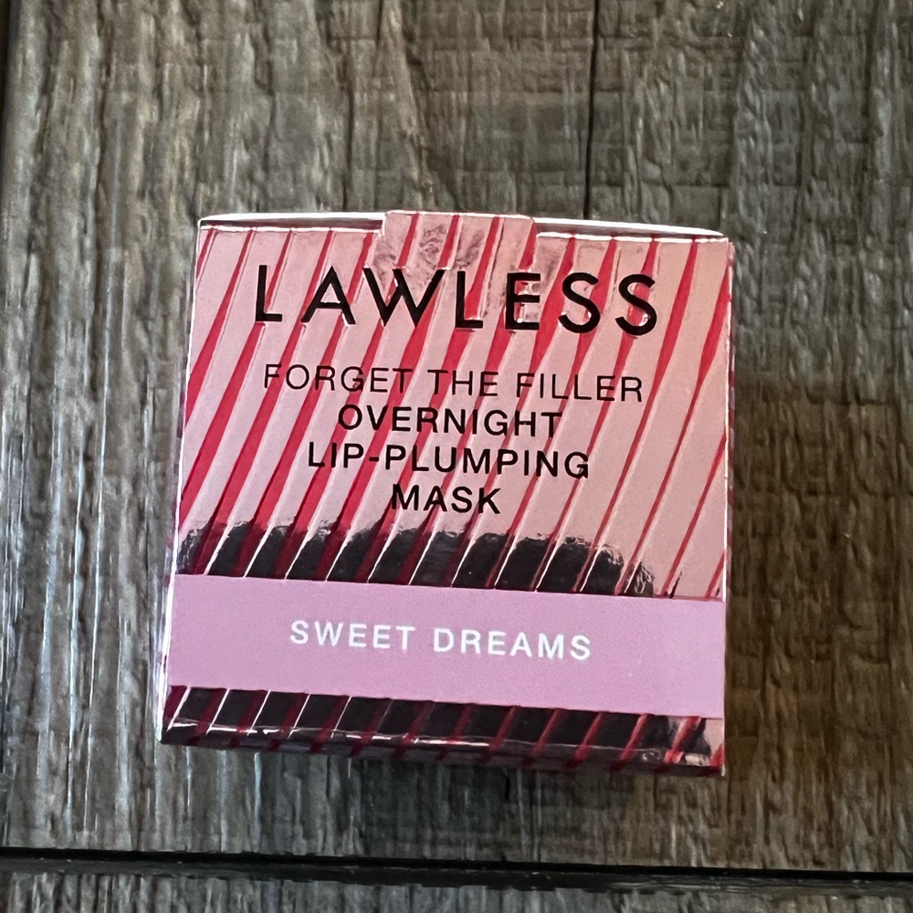 Lawless forget the filler overnight lip mask sweet dreams brand new in box .28oz
